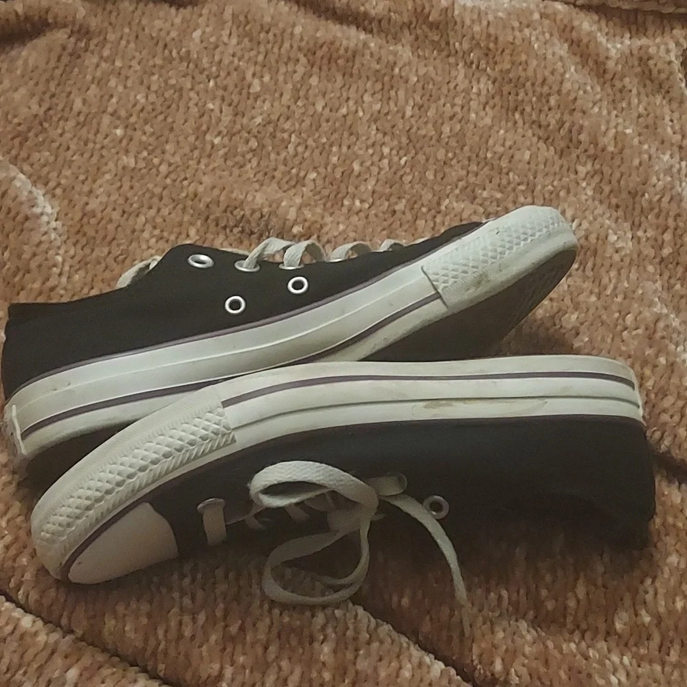 Black Low Top Converse - Picture 3 of 12